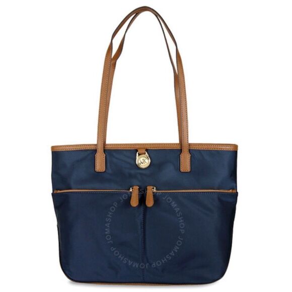 MICHAEL Michael Kors Handbags - MICHAEL Michael Kors Navy Blue Front Zipper Purse